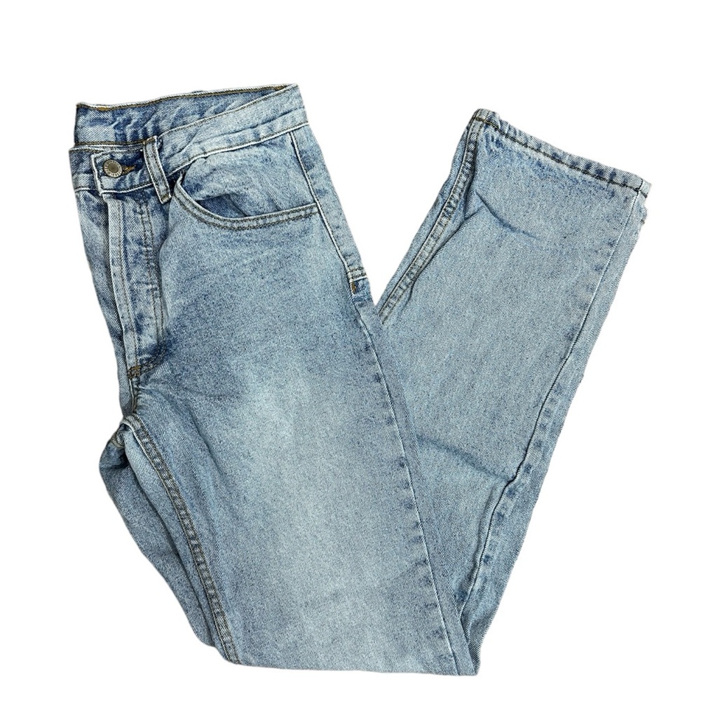 J.Galt Shanghai Light Blue Wash high waisted Straight legs jeans. Sz. S